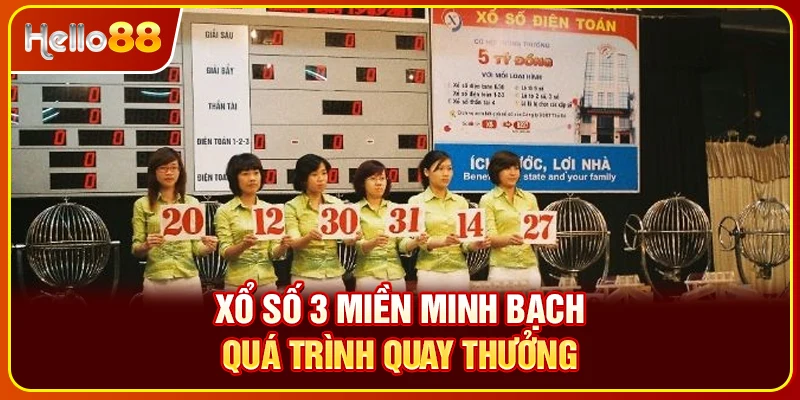 Xổ số 3 miền minh bạch quá trình quay thưởng